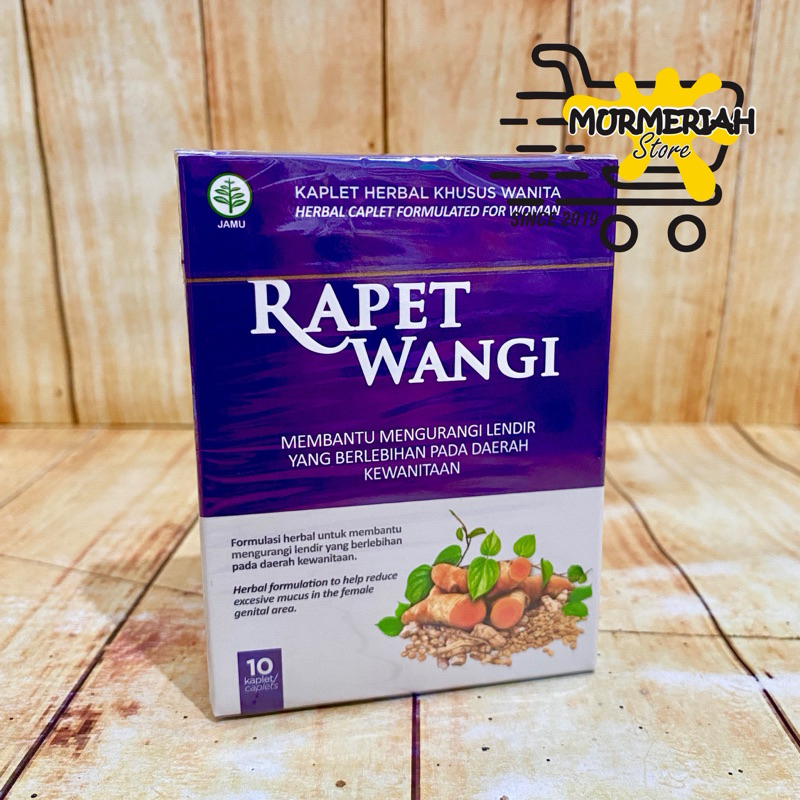 Rapet Wangi Box 10 Kaplet Herbal - Mengurangi Lendir/Keputihan Wanita