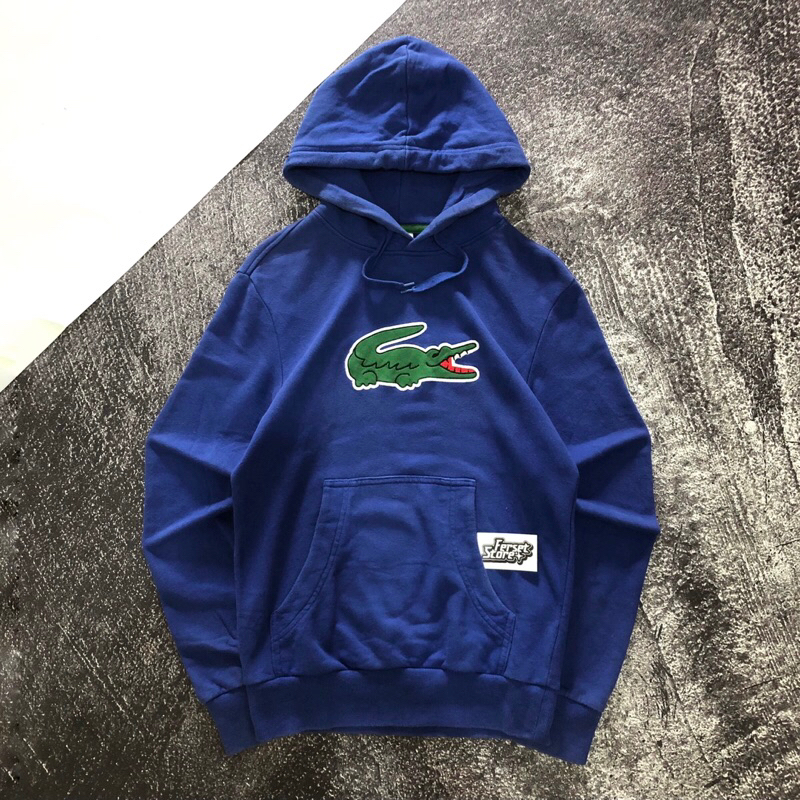 Hoodie Lacoste Biru