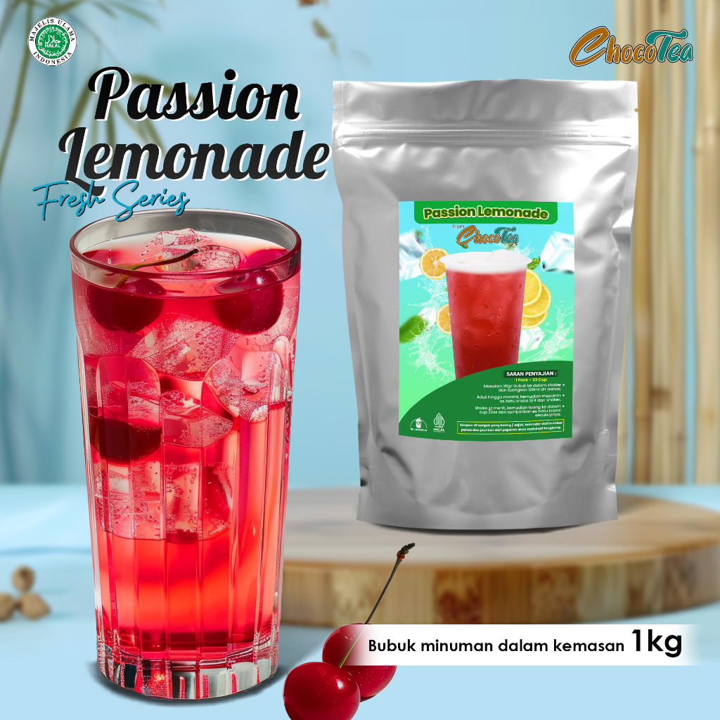 

BUBUK MINUMAN PASSION LEMONADE 1KG / SERBUK SEDUH ANEKA RASA / ICE SHAKE ES KEKINIAN / POWDER PASSION LEMONADE CHOCOLATE COKELAT COKLAT TARO MATCHA COOKIES CREAM VIRAL BANYAK PILIHAN VARIAN KEMASAN 1 KG 1000GRAM 1000 GRAM ENAK NIKMAT CREAMY LEZAT SUPPLIER