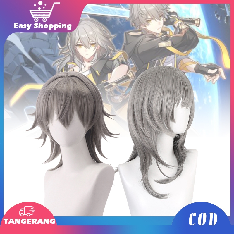 Wig Anime Cosplay Trailblazer Cosplay Female Male Wig Untuk Star Rail Cosplay