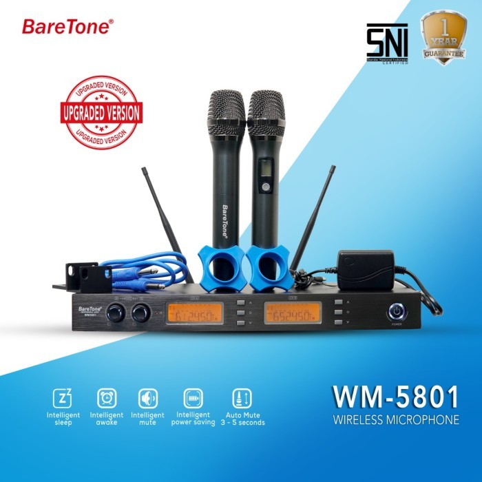Mic Wireless Baretone WM5801 / WM 5801 / WM-5801 ORIGINAL BARETONE
