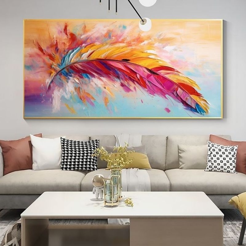 LUKISAN FULL COLOUR CAT TIMBUL TEBAL