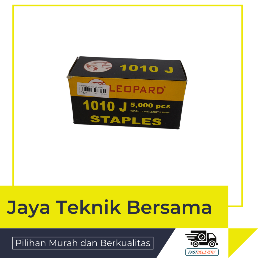 

LEOPARD ISI STAPLES 1010J LEBAR 10MM PANJANG 10MM