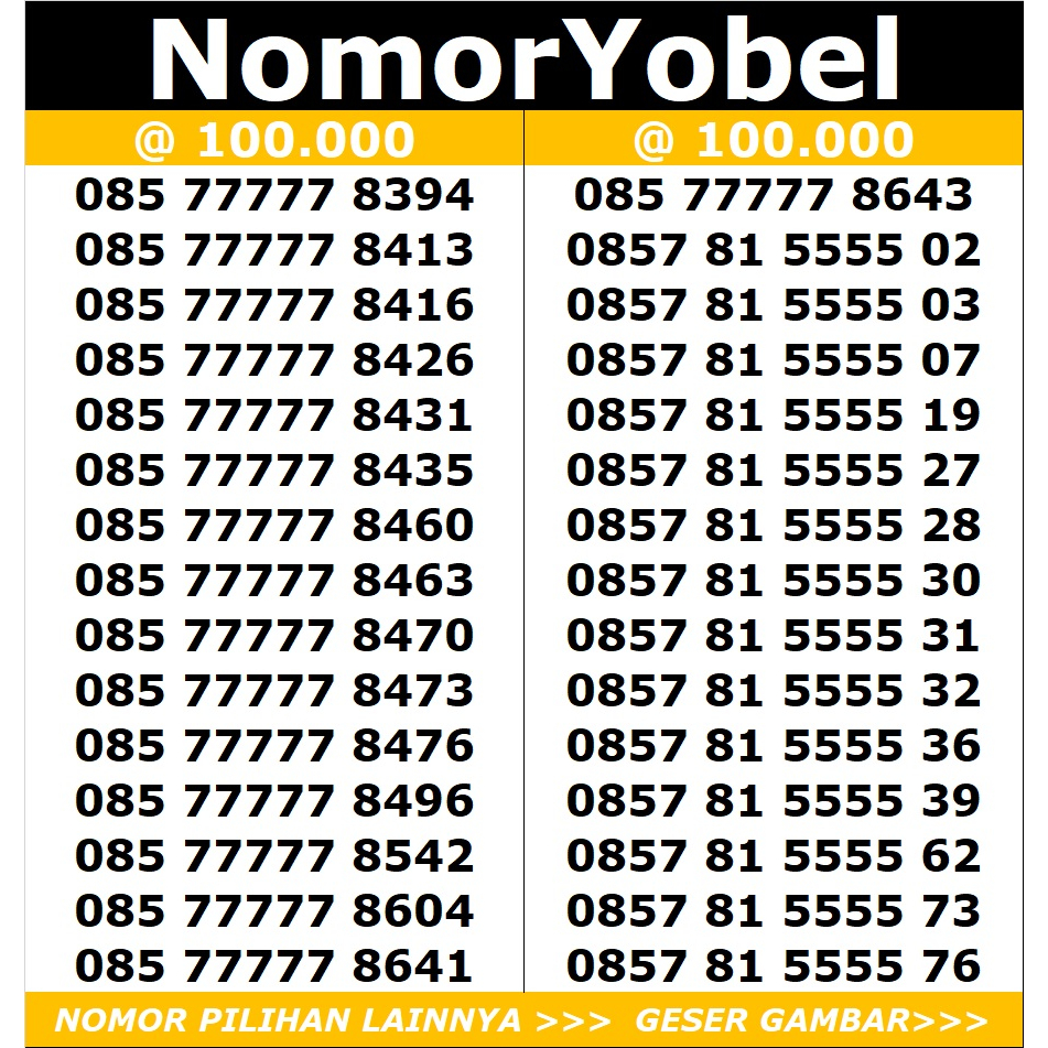 nomor cantik indosat ooredoo im3 mentari 100-03