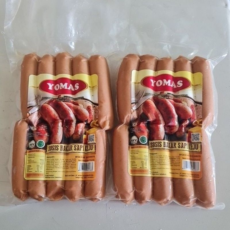 

Yomas Sosis Bakar Sapi Keju 500gram isi 10pcs