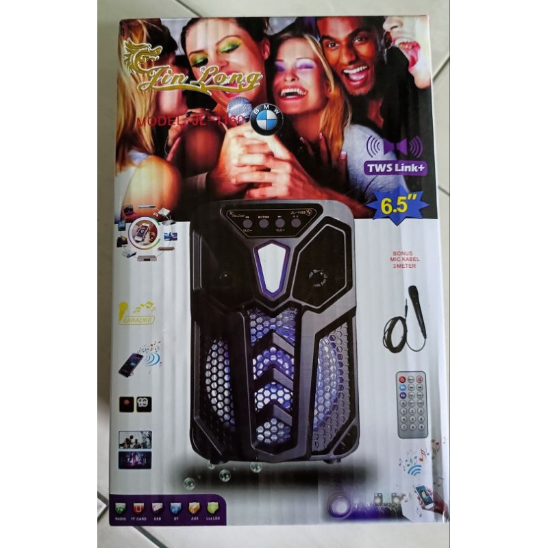 Speaker Portabel 6.5 JIN-LONG JL-1160 BMW SPEAKER BLUETOOTH Original