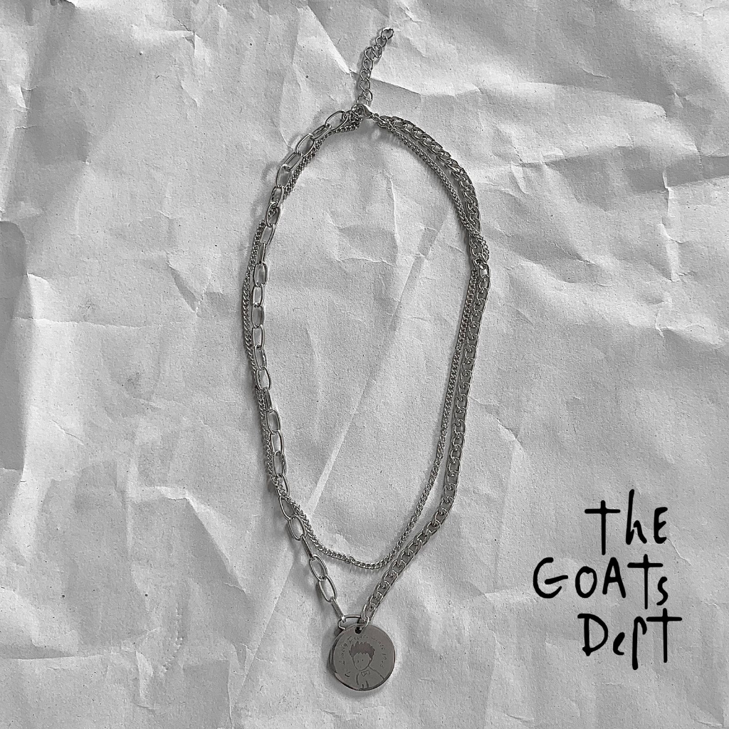 The Goats Dept - Tokyo Wibu Coin Necklace / tgd903 kalung anti karat model jepang rantai silver pera