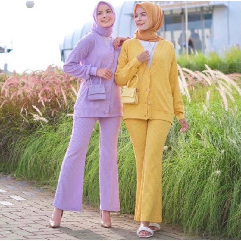 Kyna Korean Set Wanita by Ounad Outfit