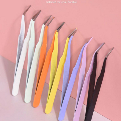 Tweezer Pinset Bengkok Pinset Lurus Pinset Lengkung Gundam / Pinset Stiker/ Tanam Bulu Mata / Pinset