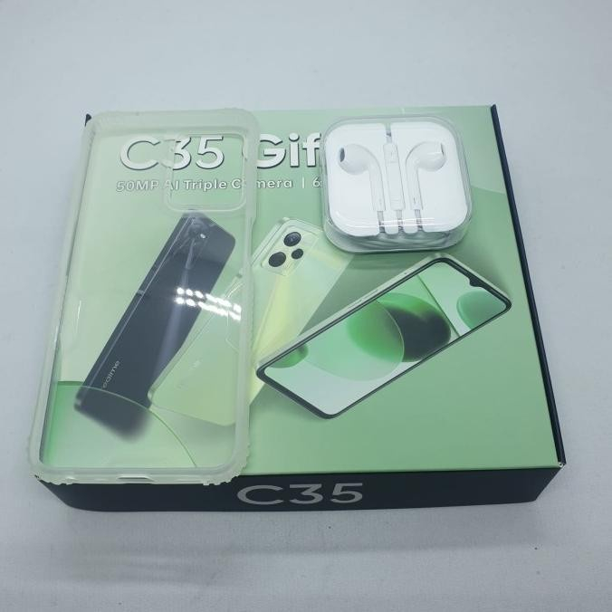 SPECIAL GIFT BOX REALME C35 ORIGINAL Softcase Realme C35 Headset