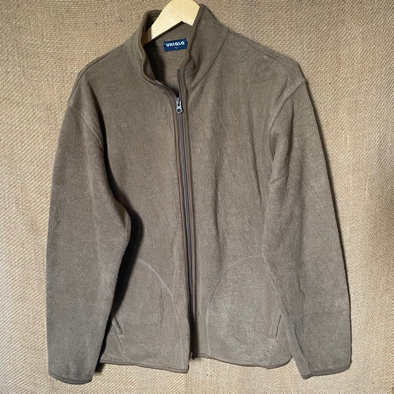 Uniqlo Brown Fleece Jacket Man