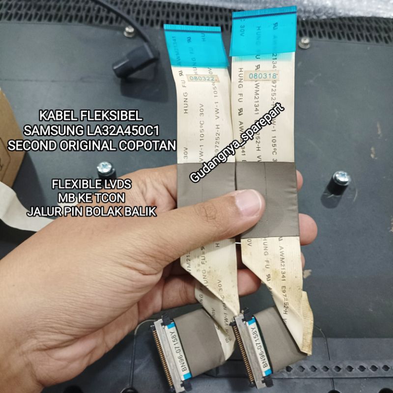 KABEL LVDS 30 PIN KABEL FLEKSIBEL TV LCD SAMSUNG LA32A450C1 LA 32A450 ORIGINAL