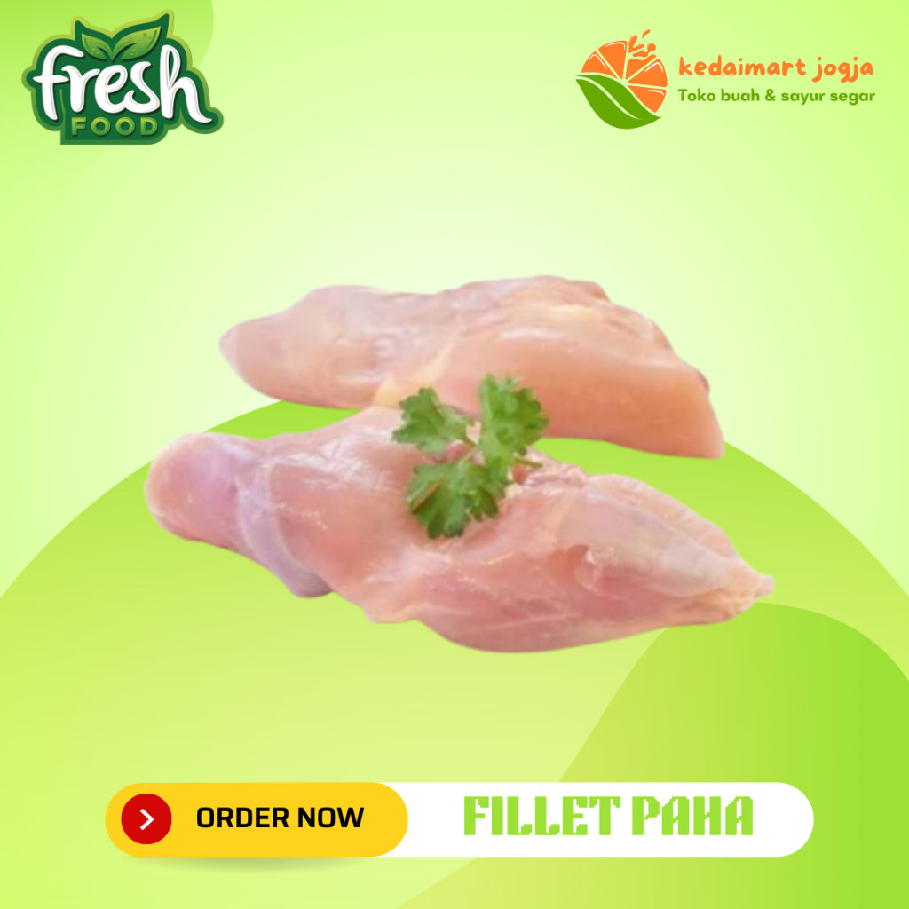 

Fillet Paha Ayam Segar / Boneless Paha Ayam Fresh Kedaimart Jogja