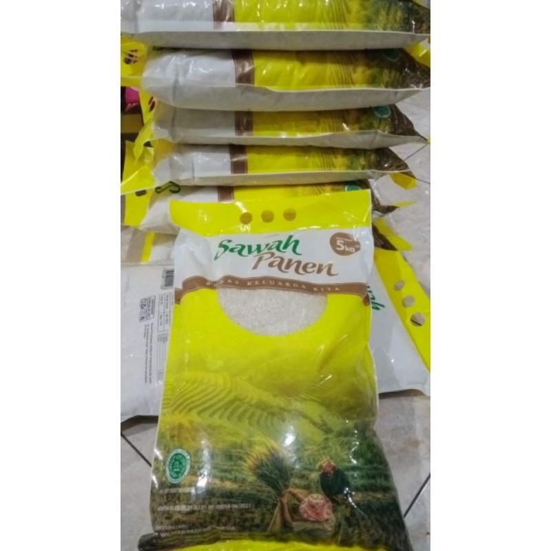 

beras sawah panen, Rinjani ,daun Suji dan raja lele premium 5kg