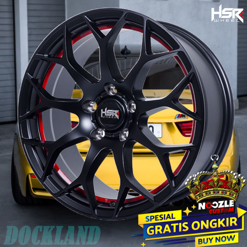 Velg Mobil R17 CRV INOOVA Ring 17 Pelek Racing HSR Terbaru Lubang 5