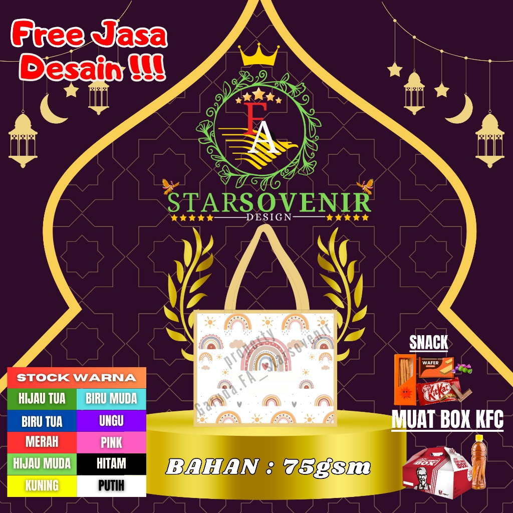 

GOODIE BAG MURAH / TAS ULTAH / RAINBOW