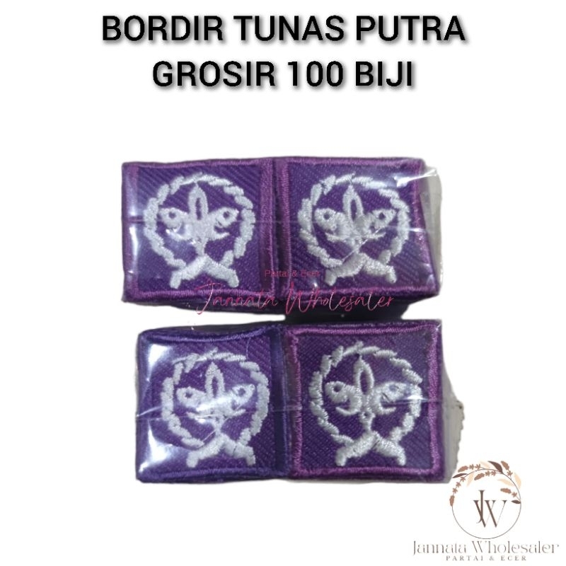100 Biji Bordir Pandu Pramuka Putra | Bed Pandu Pramuka | WOSM Pramuka Putra