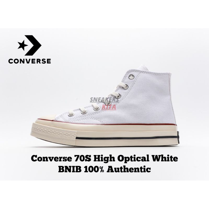 Sepatu Converse 70s High Optical White 162056C BNIB 100% Authentic