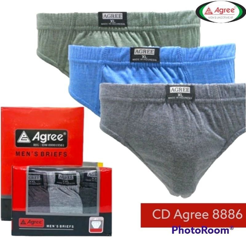 (ISI 3 PCS) CD COWOK AGREE 8886 | CELANA DALAM PRIA AGREE 8886 BEST SELLER