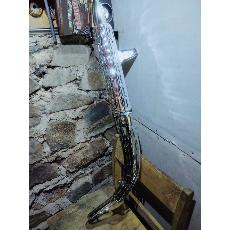 knalpot model honda CT 90 chrome