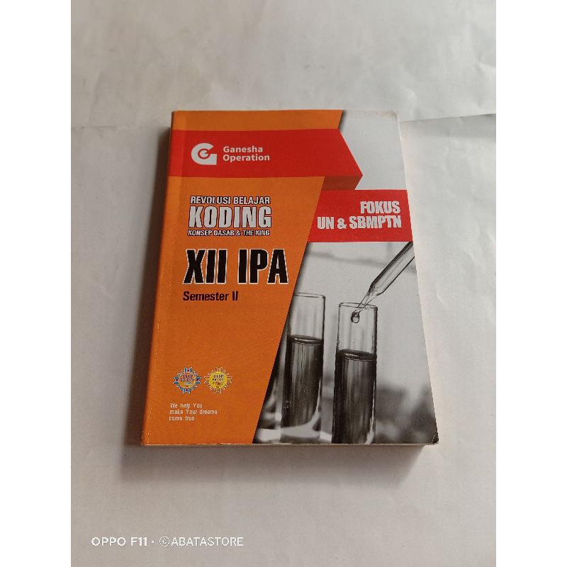 BUKU REVOLUSI BELAJAR KODING FOKUS UN & SBMPTN XII IPA SEM II GANESHA OPERATION
