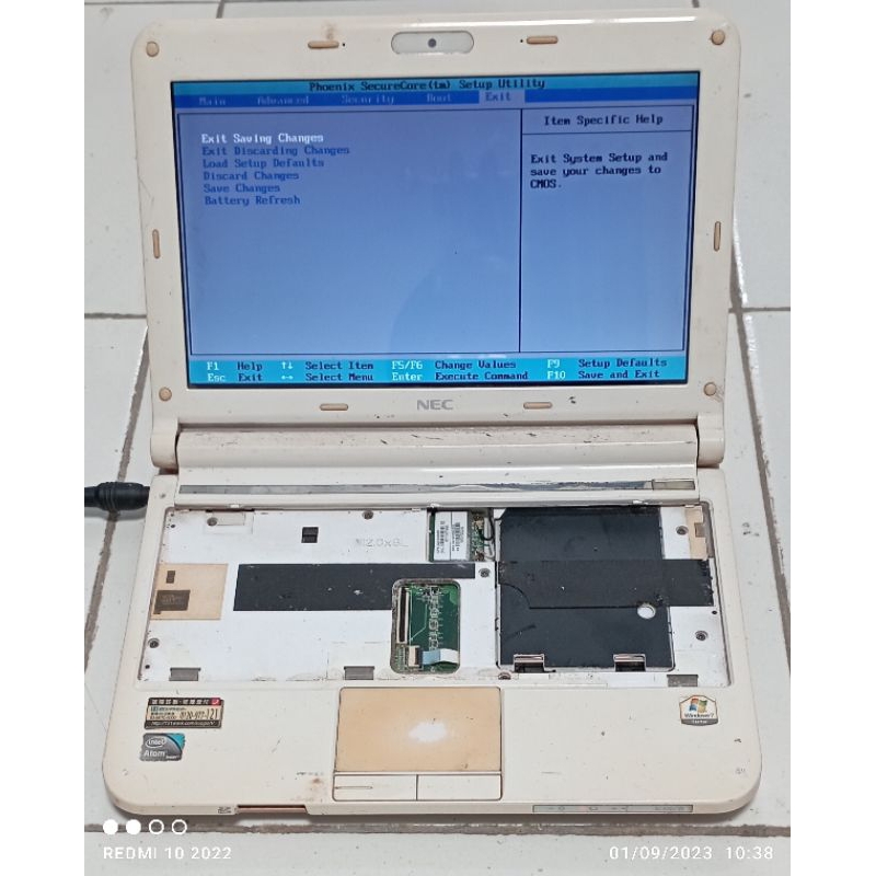 Notebook NEC Intel atom DDR2