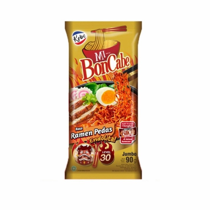 

Kobe mie bon cabe level 30 rada ramen pedas 90gr