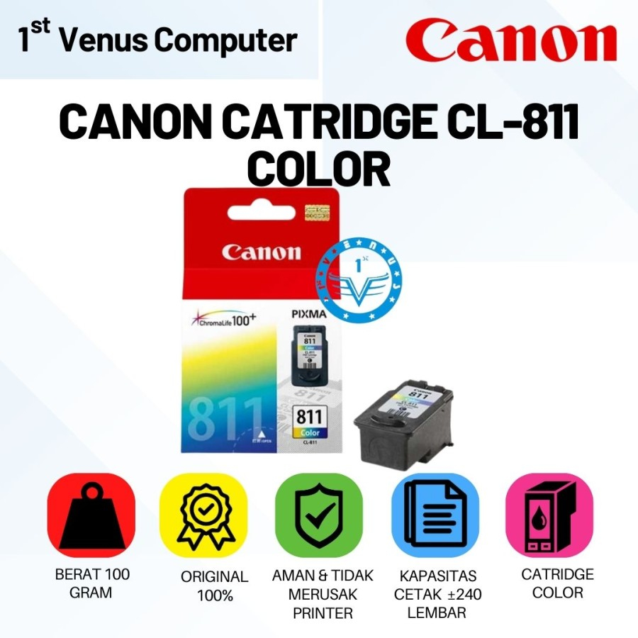 CATRIDGE CANON CL-811 COLOUR ORI / CARTRIDGE CANON 811 COLOUR / TIN03-CAN