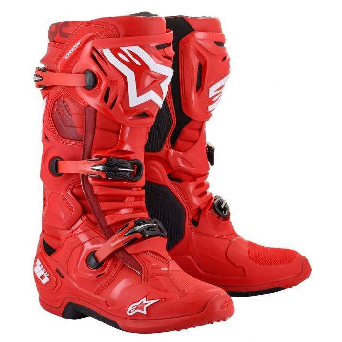BOOTS ALPINESTARS TECH 10 FULL RED EDITION MX ALPINESTARS TECH 10 RED