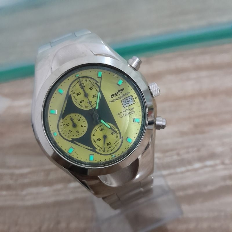 Jam tangan pria original Citizen oxy chronograph 0510 K12177 CK