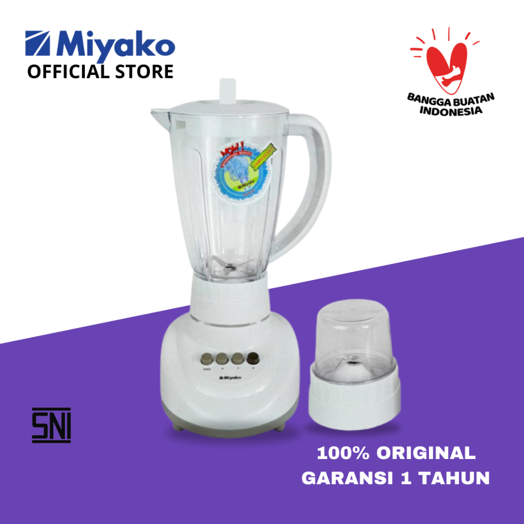 Blender Miyako BL151PF/APW - Blender Plastik 1.5L 2in1 300W White