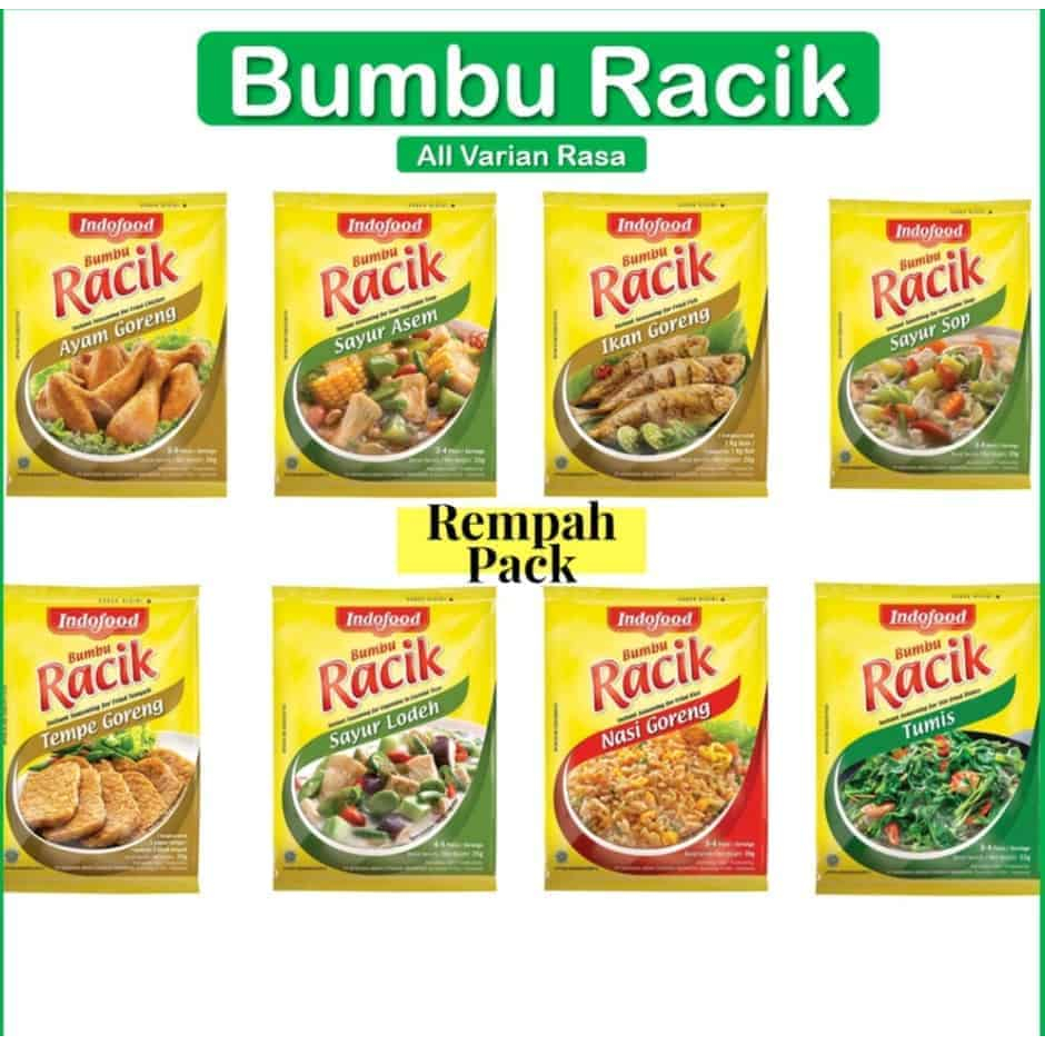 

Bumbu Racik All Varian harga 1 sachet Indofood Varian Bumbu Masak Instan siap saji SG