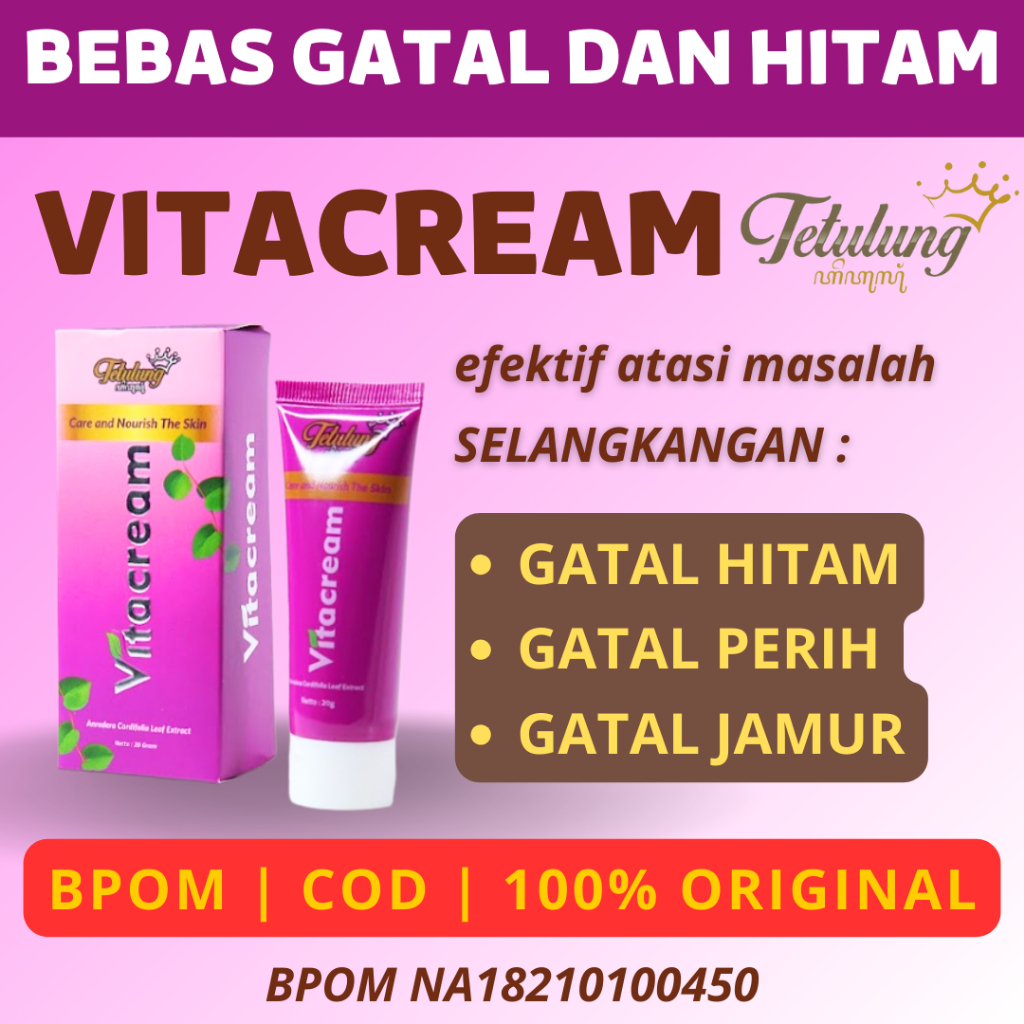 Salep Penghilang Hitam Selangkangan Dan Gatal Vita Cream