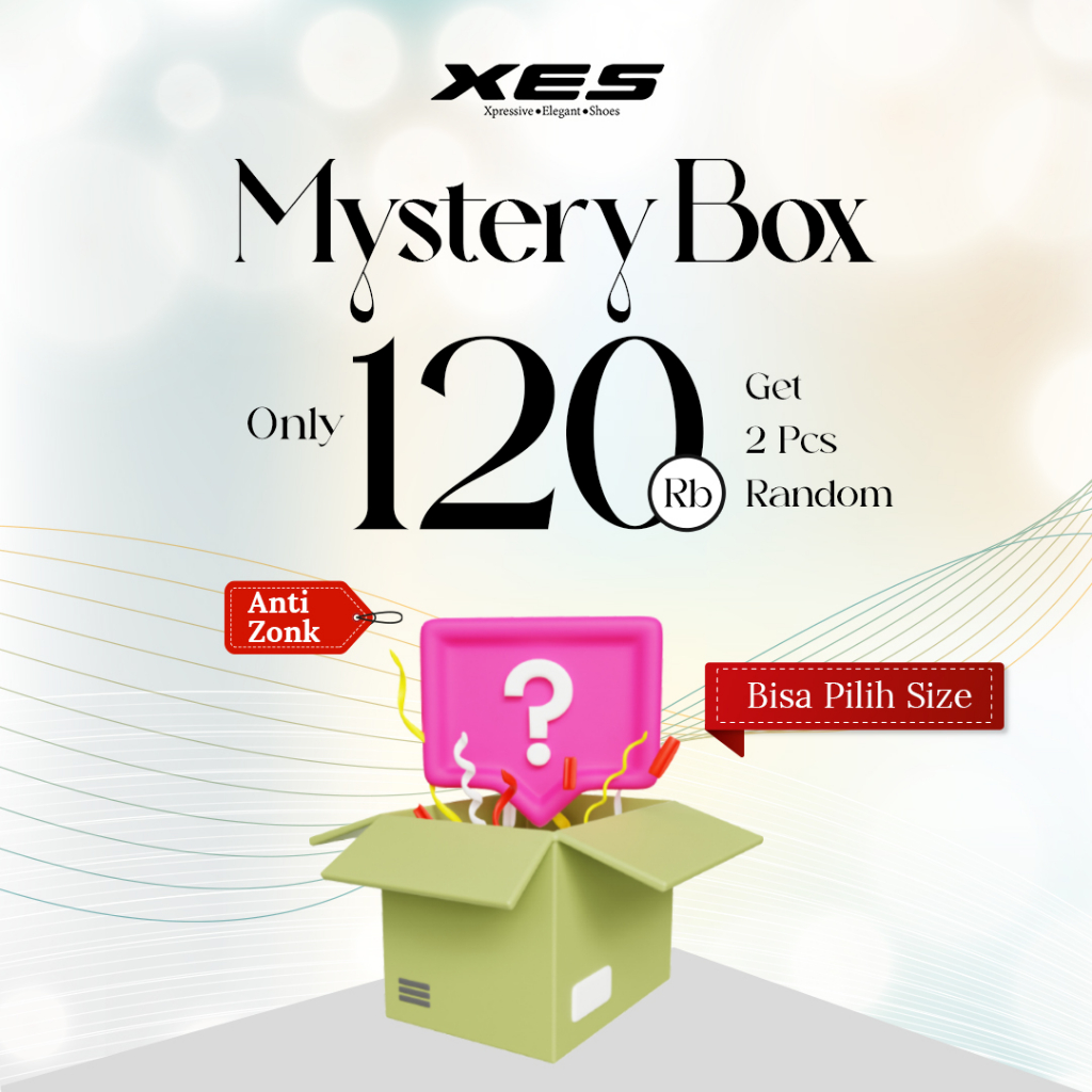 XES MYSTERY BOX [DEFECTED] Sepatu Wanita Mystery Box Anti ZONK