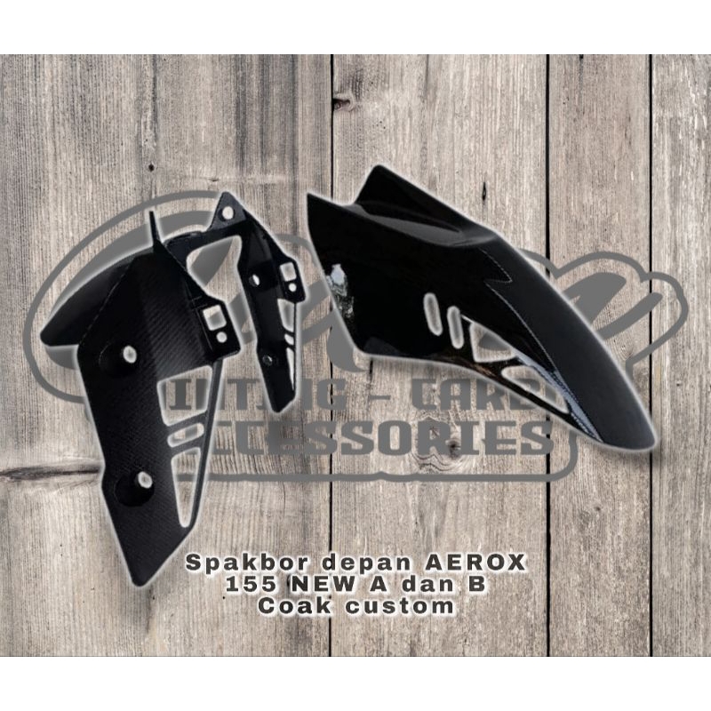 spakbor spakboard depan coak custom AEROX new 155