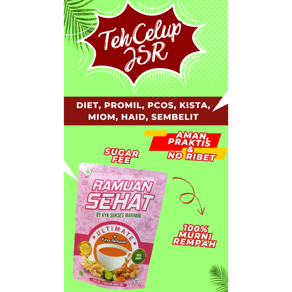 (Promil) RAMUAN SEHAT ULTIMATE /Teh Promil /Teh JSR Celup / Teh Detox / JSR SEGALA IKHTIYAR SEHAT