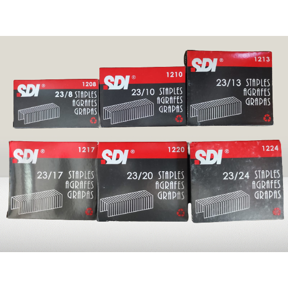 

Staples,isi stepler SDI ukuran 23/8,23/10,23/13 sd 23/24