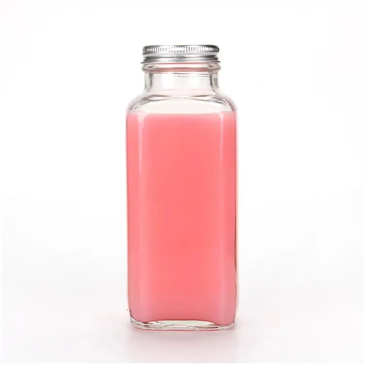Botol Kaca Kotak 350 ml/ Botol Kaca Serbaguna / Botol Kopi 350 ml