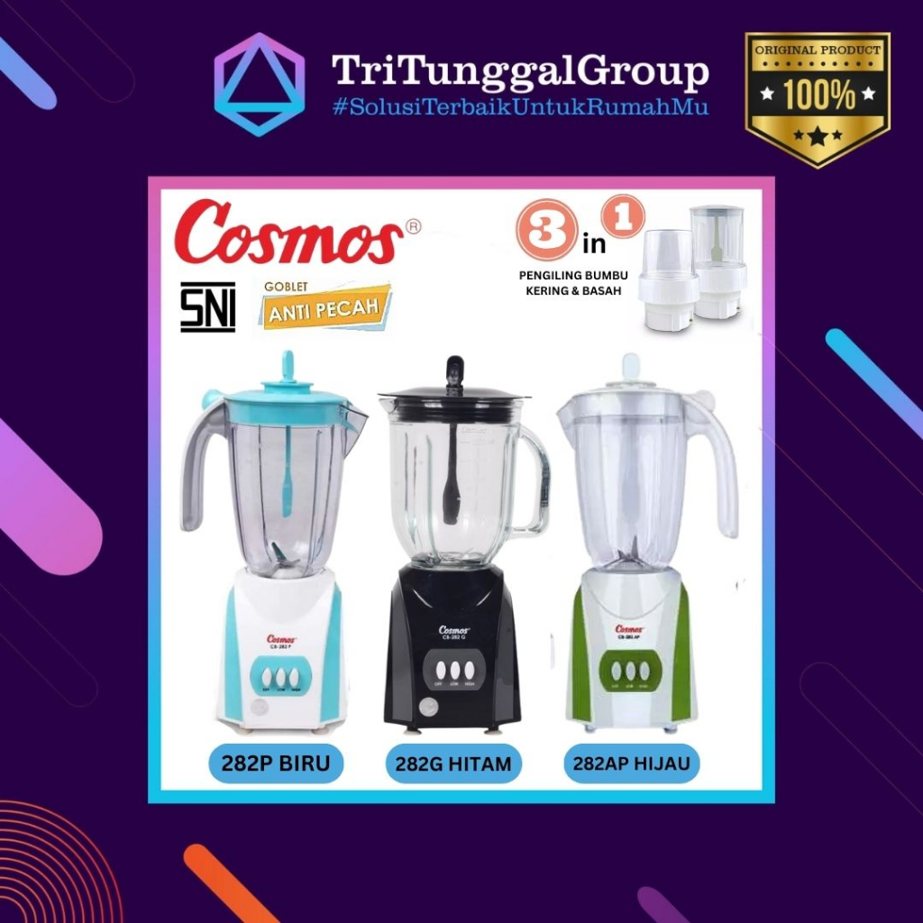 (BAYAR DI TEMPAT) Blender Cosmos CB282G / CB 282 G / CB 282G / CB 282P / CB282P / CB-282P / CB-282AP