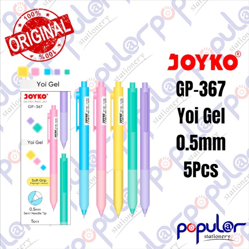 

Bolpoint Gel Joyko GP-367 Yoi Gel 0.5mm ( 1Pak / 5Pcs )
