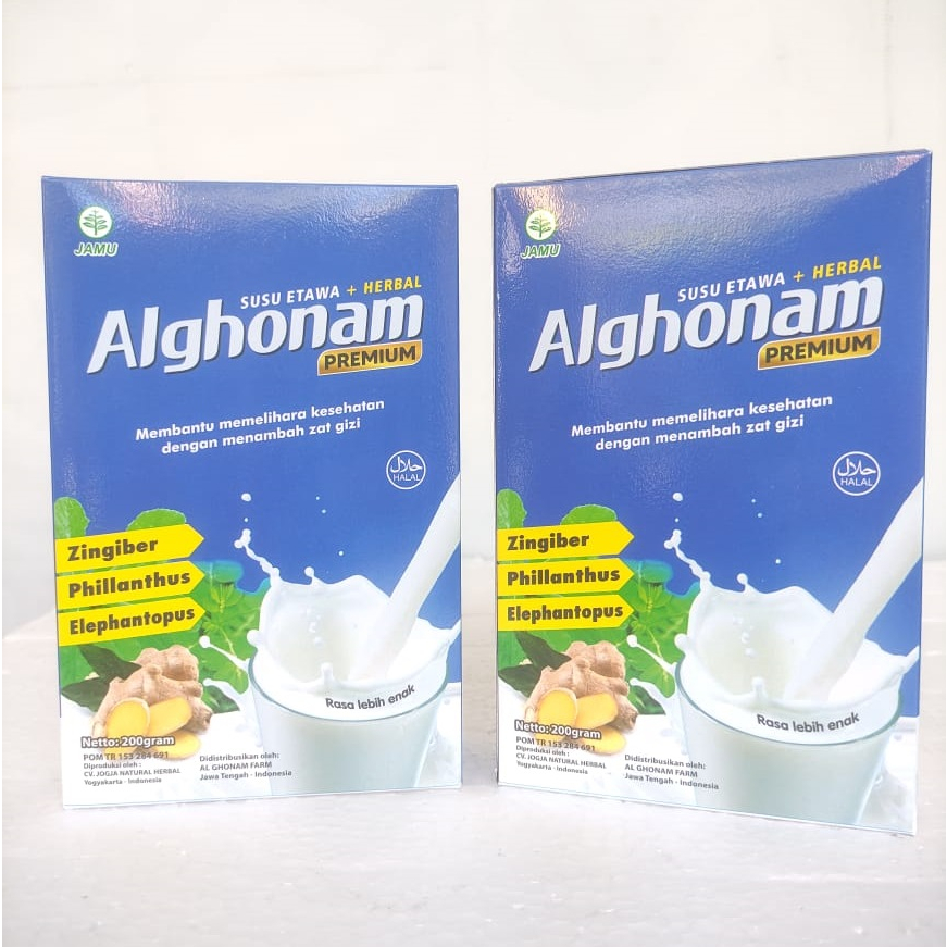 

AL GHONAM PREMIUM Susu Kambing Etawa Bubuk plus Herbal Rasa Original