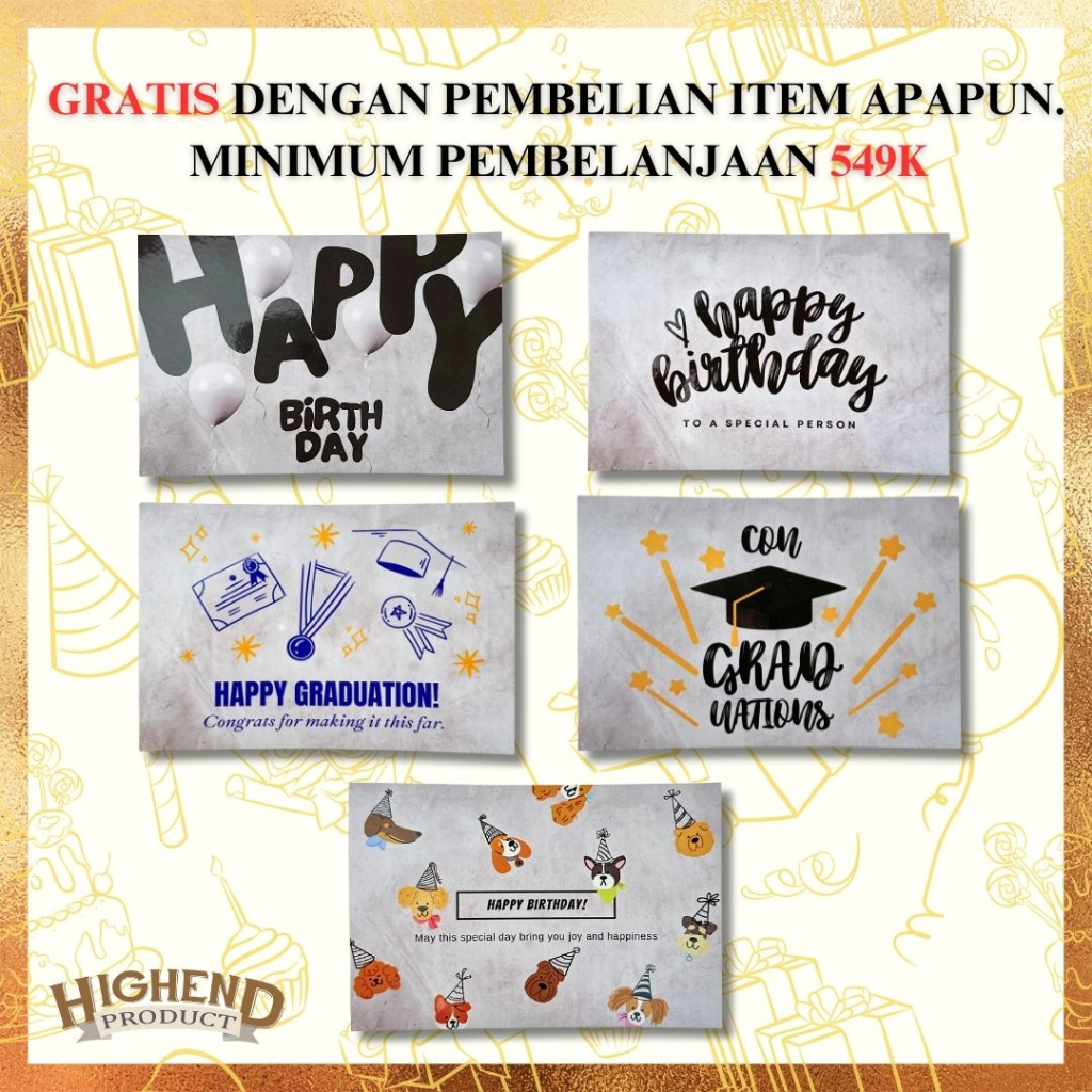 

READY STOCK!! Birthday Card / Kartu Ucapan