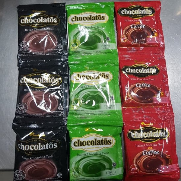 

Chocolatos Drink 1 Renceng isi 10 Sachet Rasa