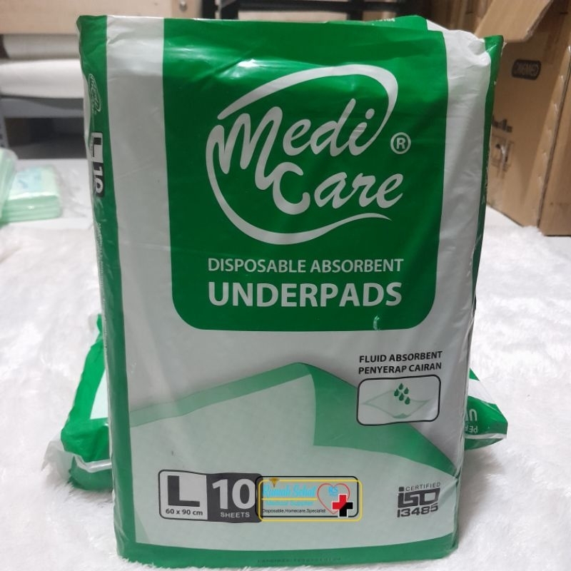PERLAK DEWASA UNDERPAD DEWASA MEDICARE 60x90 Isi 10