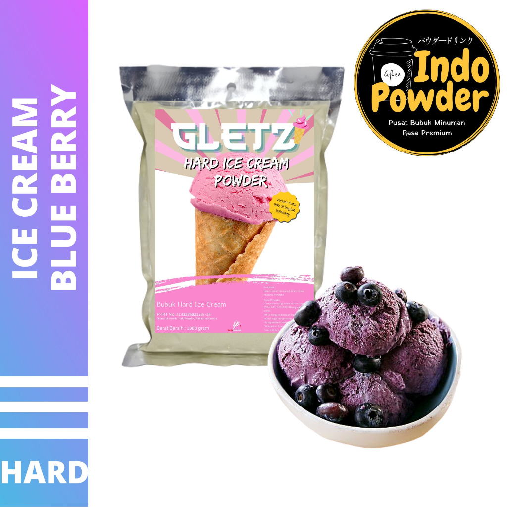 

HARD ICE CREAM BLUEBERRY 1Kg - Bubuk Es Krim BLUEBERRY - Bubuk Es Krim - ICE CREAM Powder 1Kg