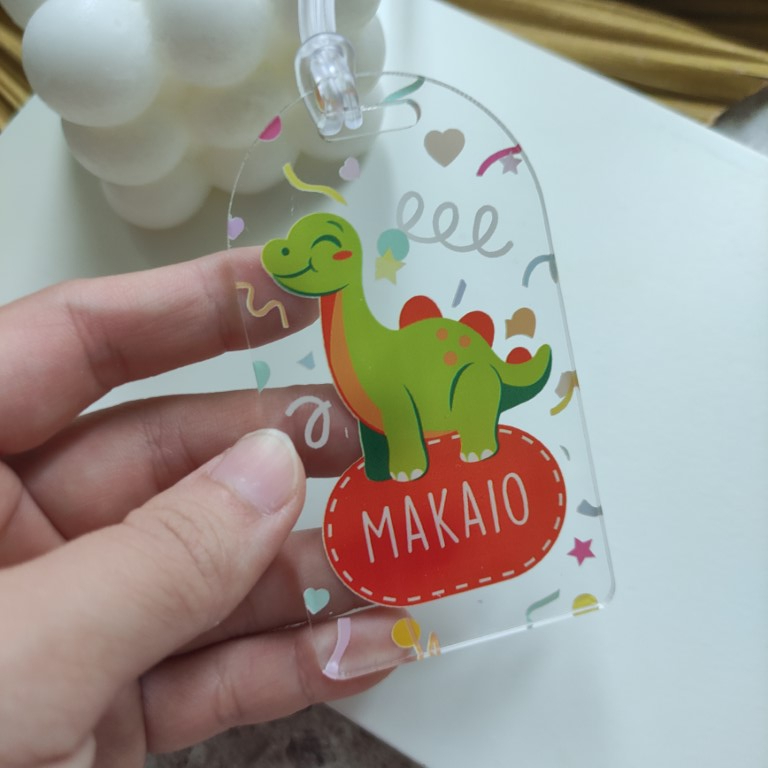 LUGGAGE TAG / GANTUNGAN KOPER DINOSAURUS/GANTUNGAN TAS DINO / GANTUNGAN TAS TREX /TAG KOPER DINOSAUR