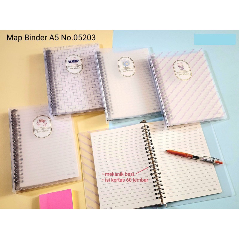 

Buku Binder Note Ring A5 B5 Notebook
