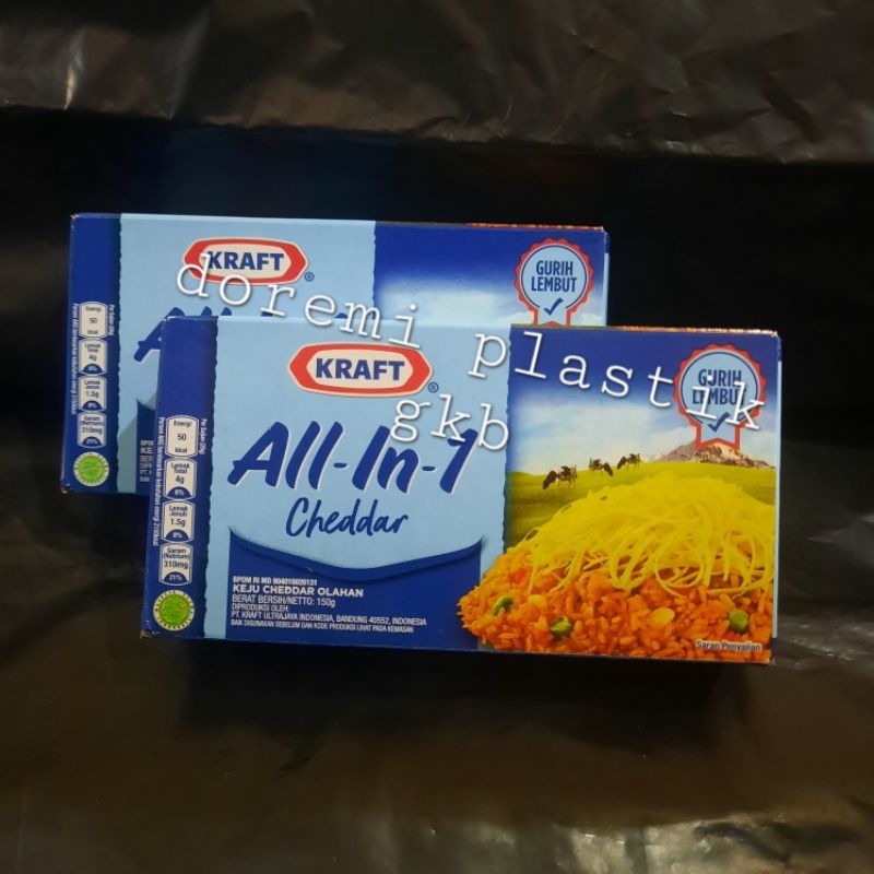 

Keju Cheddar / Keju Kraft All in 1 / Kraft all in 1 150gr