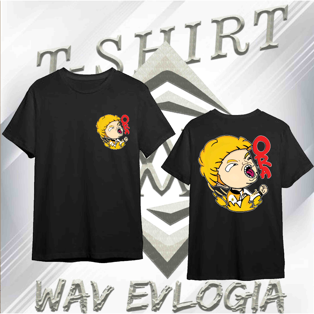 (076) KAOS DISTRO FASHION WAV EVLOGIA MOTIF EMOTE ONIC ESPORT TIM MPL ID ORAA MLBB  FREE STICKER PRI