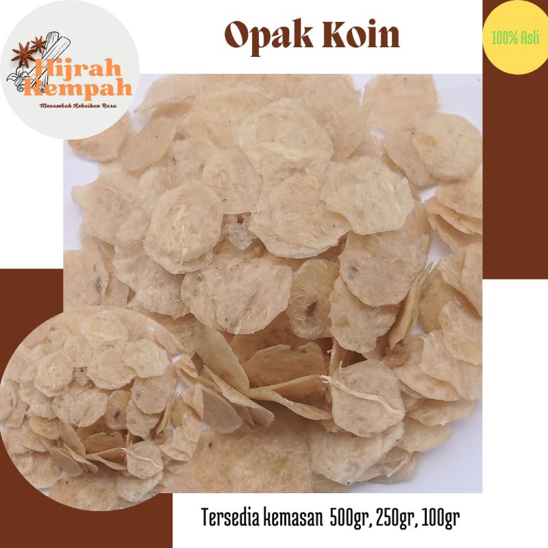 

Opak Koin Mentah 500gram/Opak Keripik Singkong